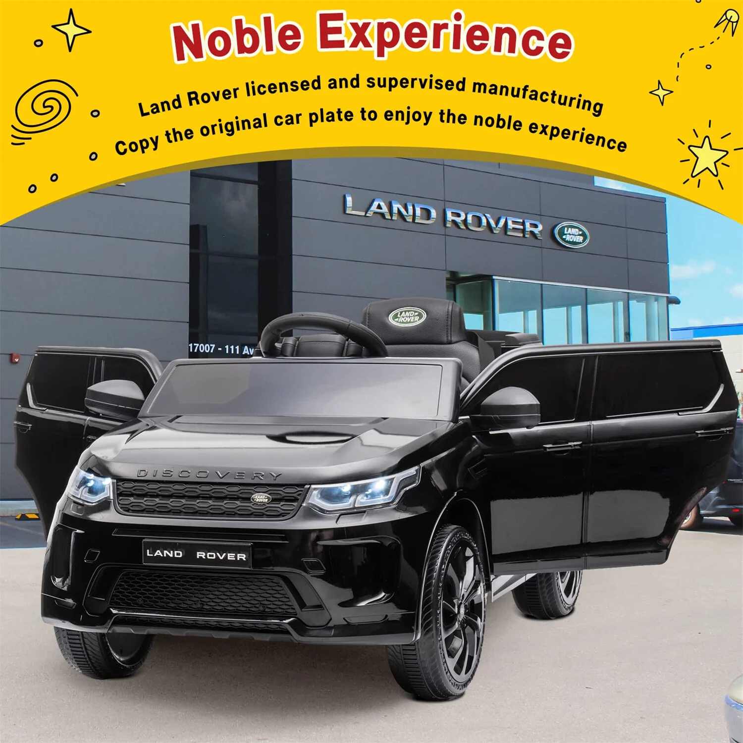 12V Licensed Land Rover Ride-On Toy for Kids with Remote Control and MP3 Player - Image 6
