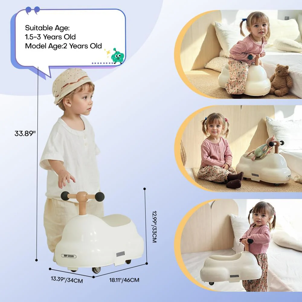 Toddler Ride-On Toy Vehicle for Boys and Girls with Easy Steering and Durable Design - Image 2
