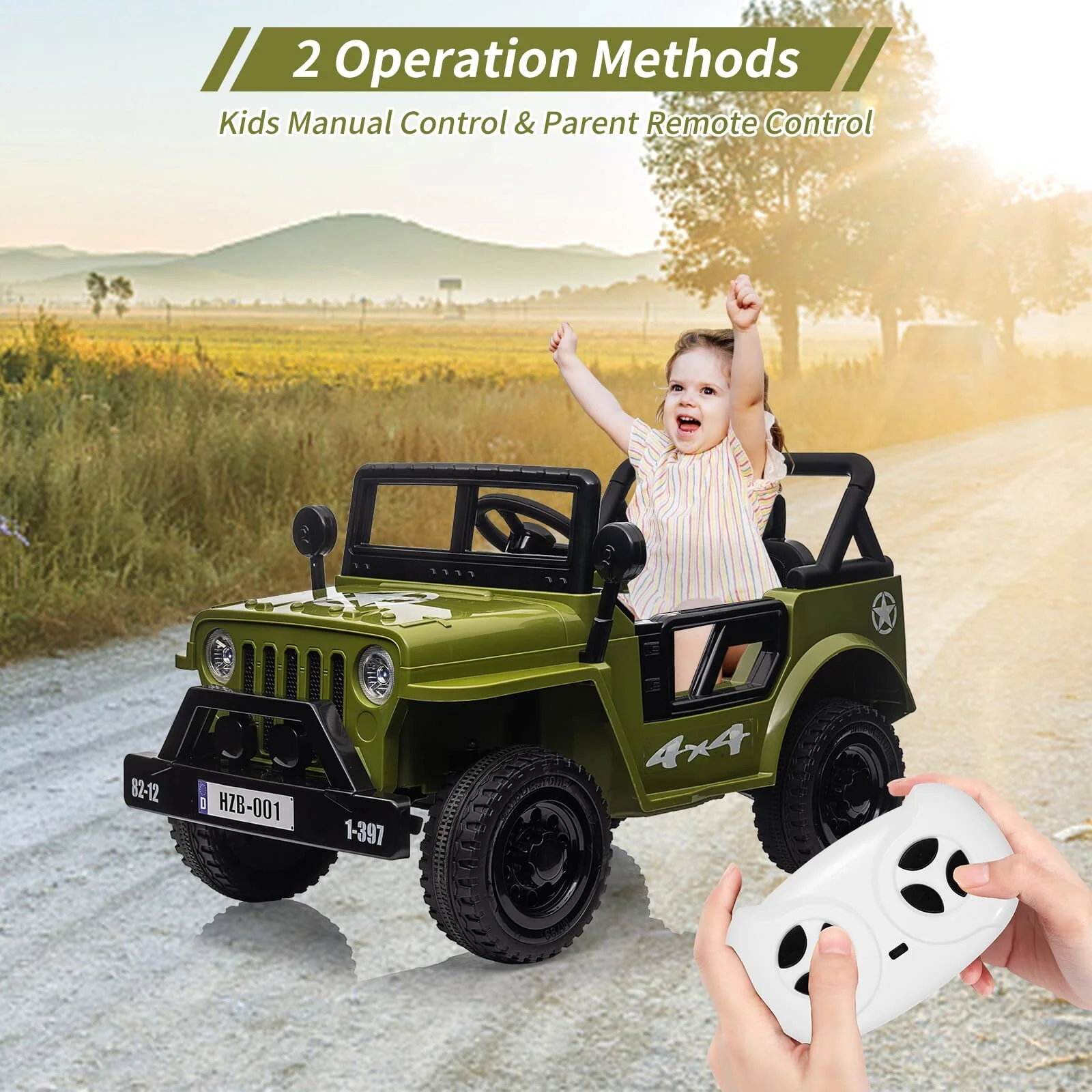 12V Electric Ride-On Truck with Remote Control, LED Lights, and Music - Image 7