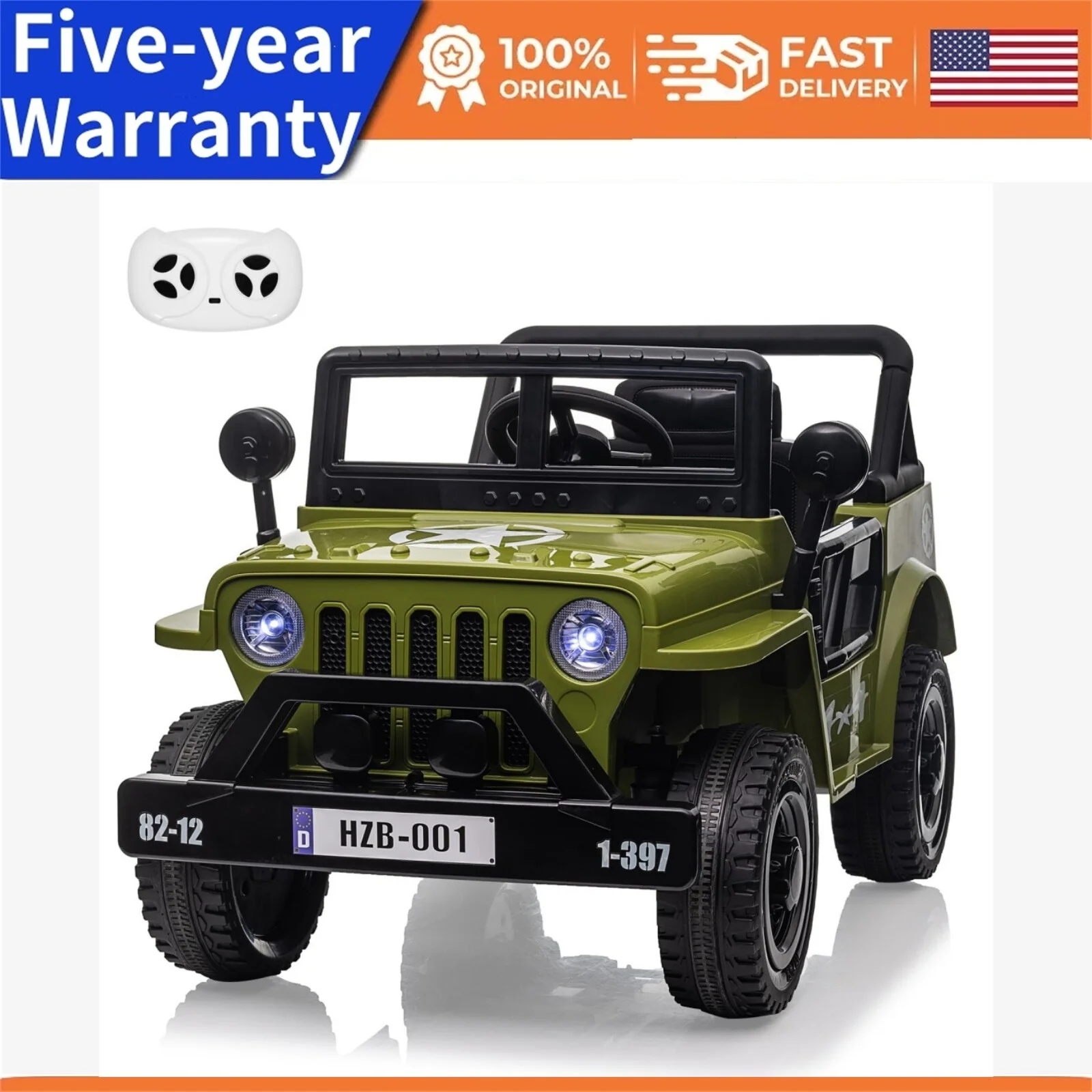 12V Electric Ride-On Truck with Remote Control, LED Lights, and Music - Image 8