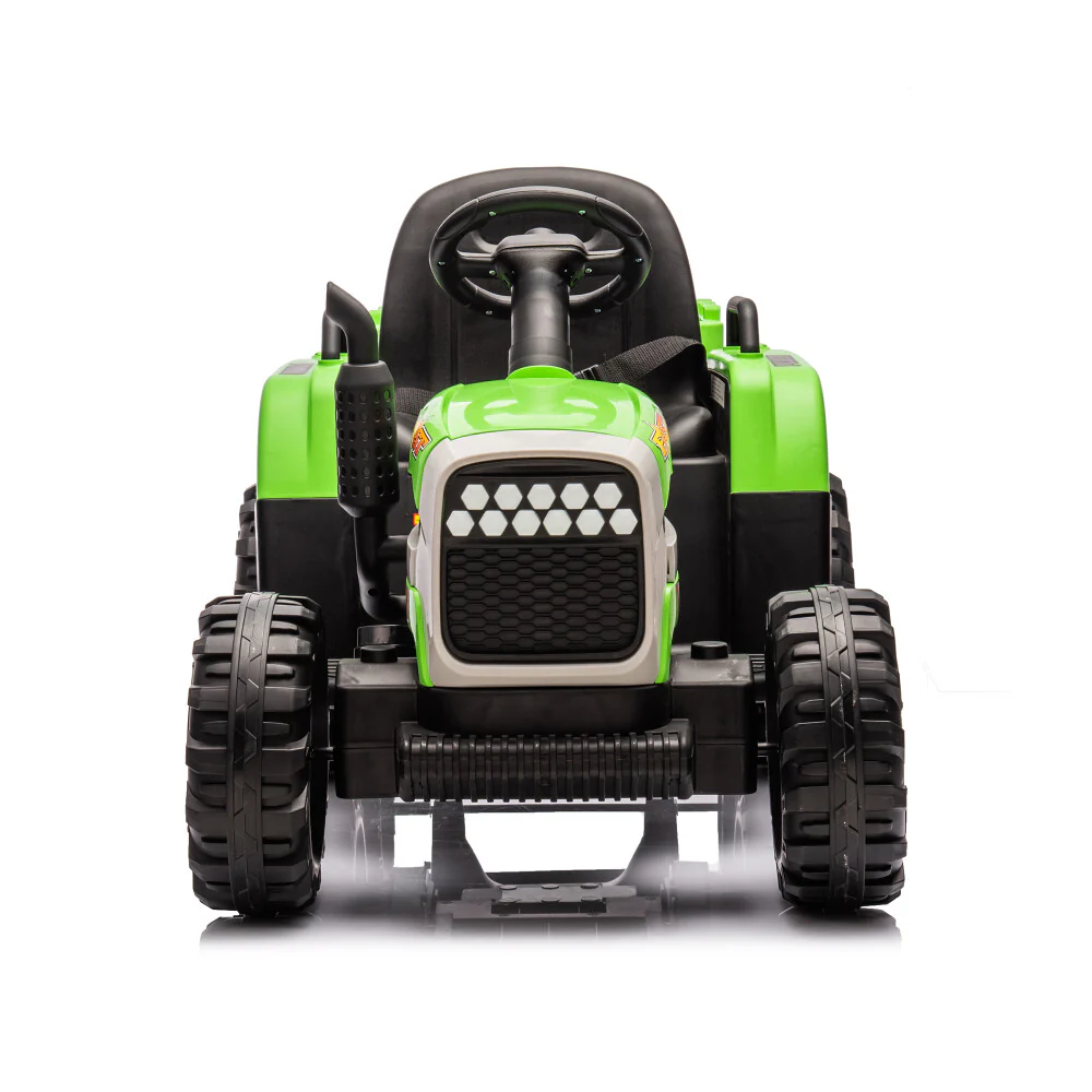 24V Battery-Powered Electric Ride-On Tractor with Trailer and Dual 200W Motors - Image 15