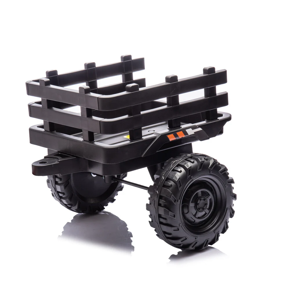 24V Battery-Powered Electric Ride-On Tractor with Trailer and Dual 200W Motors - Image 9