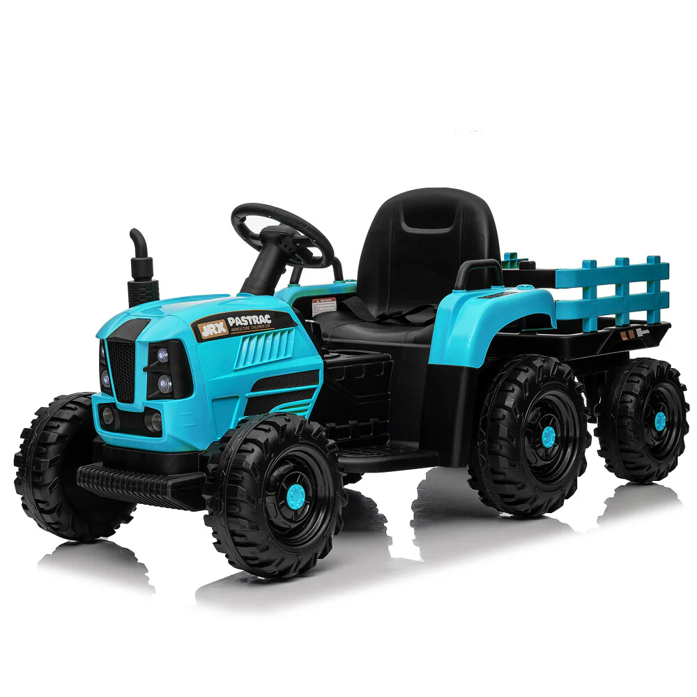 24V 400W Electric Ride-On Tractor Toy with Trailer - Image 27