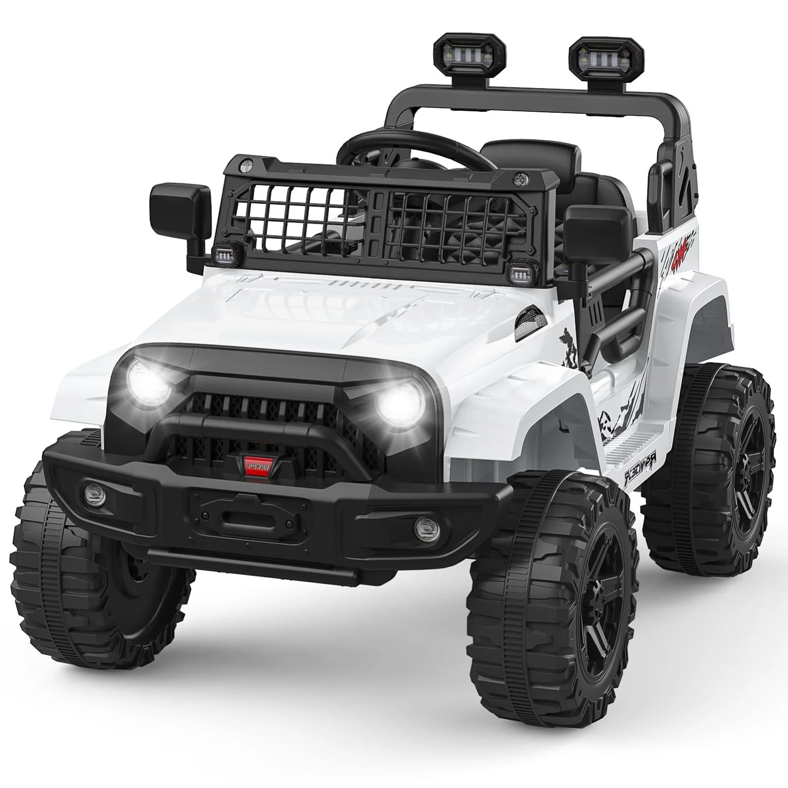 12V Kids Electric Ride-On Truck and Car with Parent Remote Control and LED Lights - Image 2