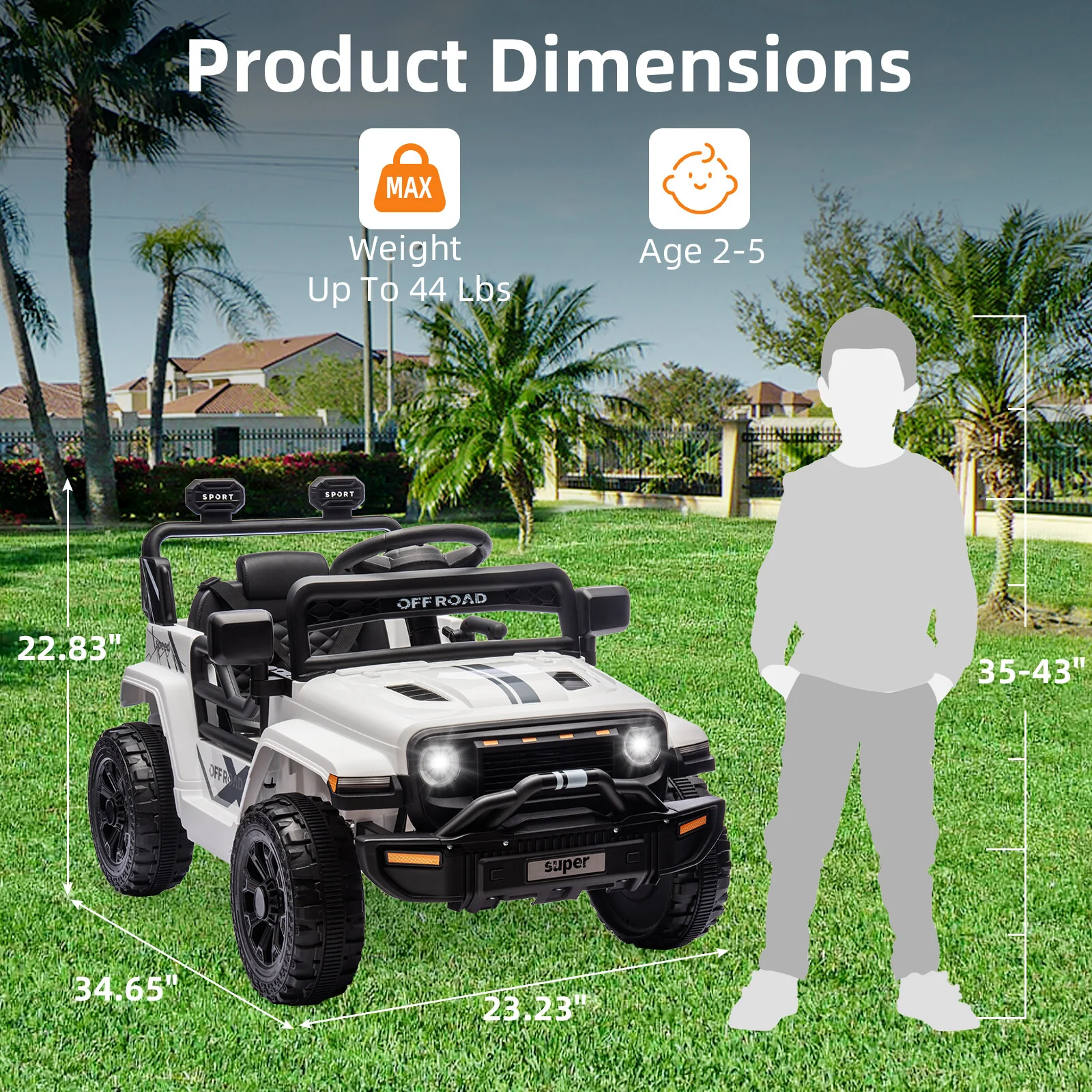 12V Ride-On Truck Car Toy with Parent Remote Control for Kids Ages 3-5 - Image 20