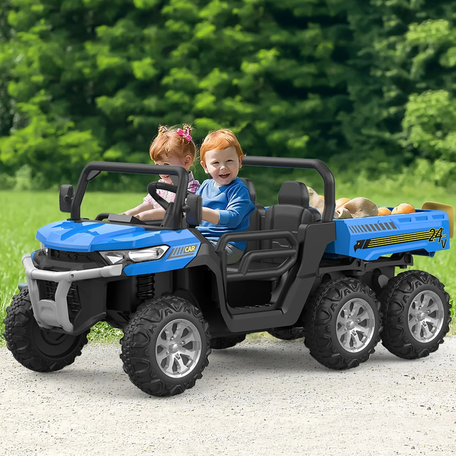24V Kids Electric Ride-On Truck Car with Remote Control - Image 7