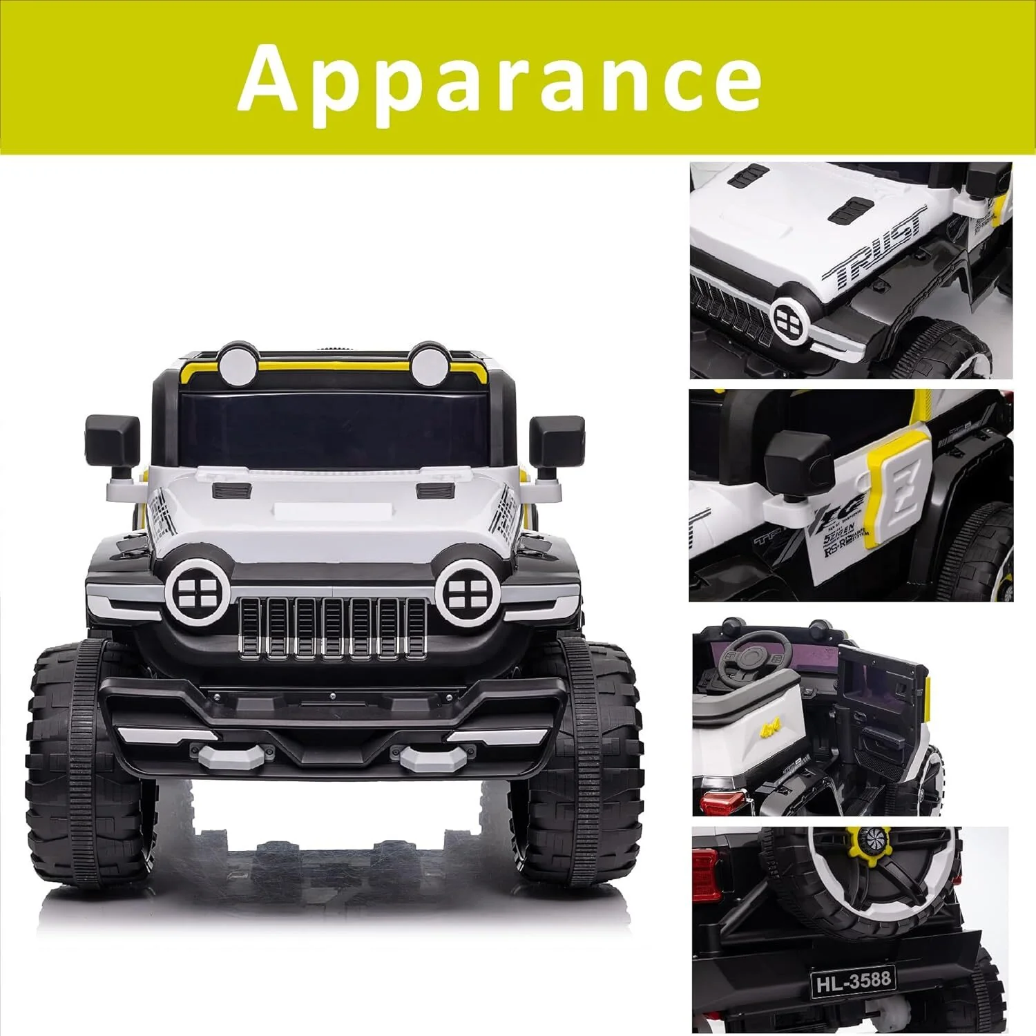 12V Electric Ride-On Truck Car for Kids Ages 3+ with 2.4G Remote Control - Image 20