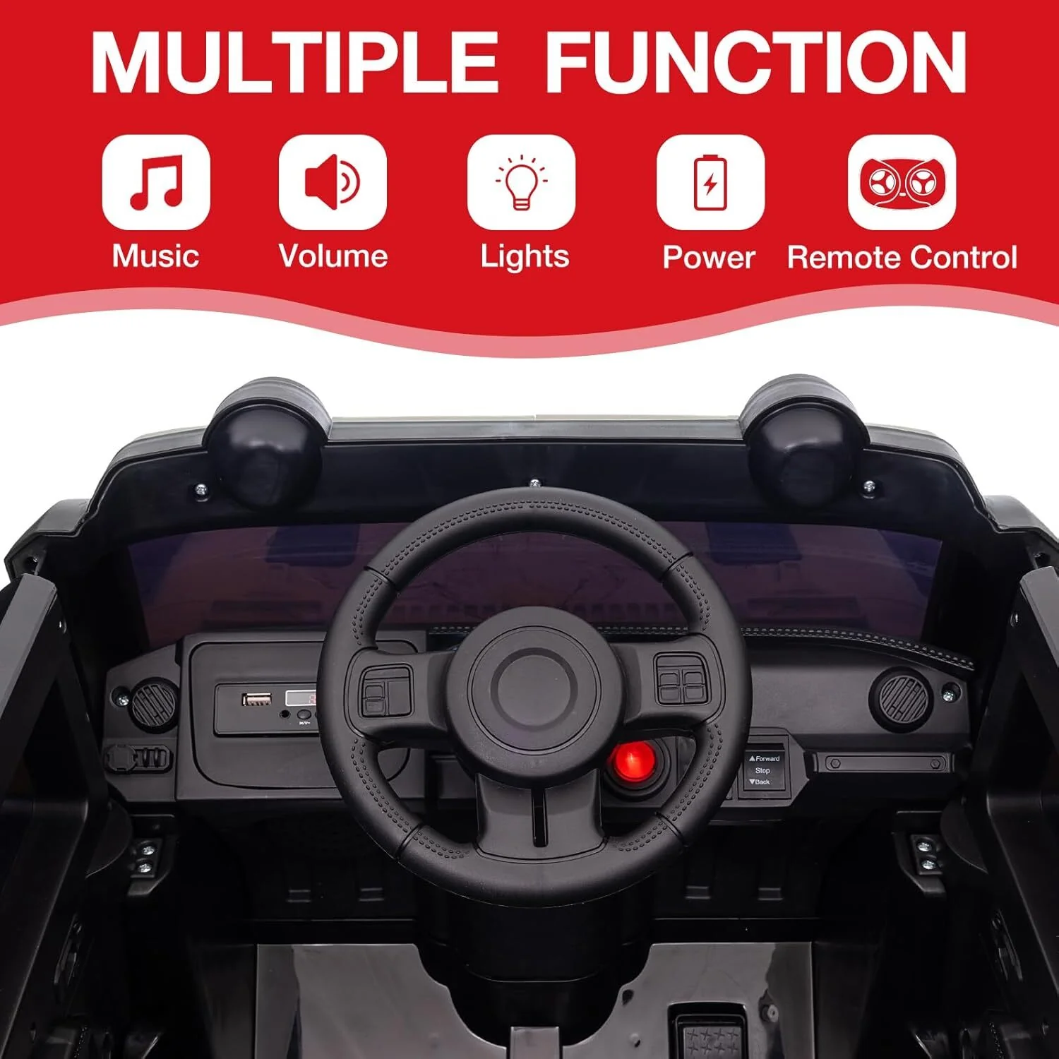 12V Electric Ride-On Truck Car for Kids Ages 3+ with 2.4G Remote Control - Image 7