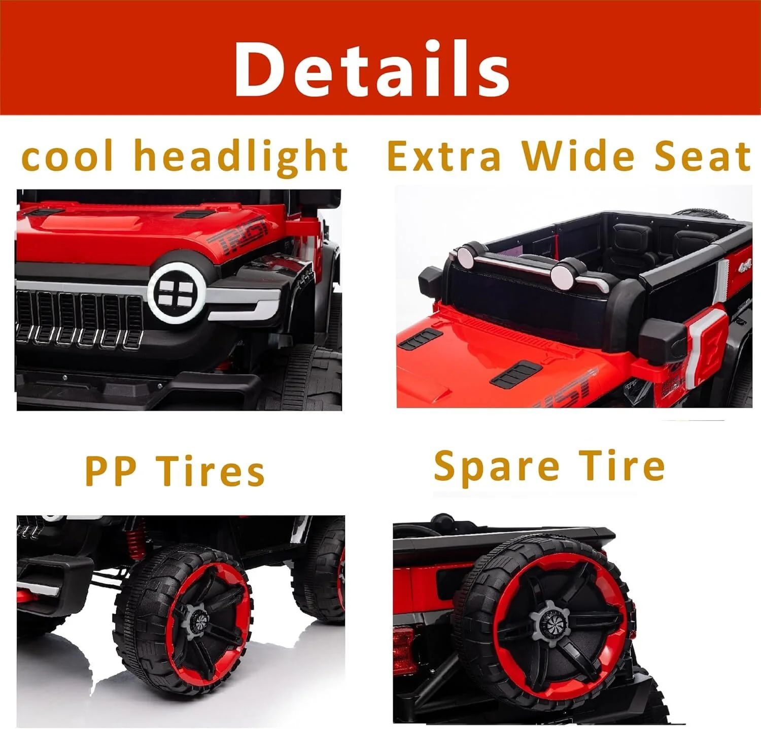 12V Electric Ride-On Truck Car for Kids Ages 3+ with 2.4G Remote Control - Image 9