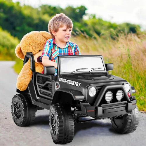 Ride On Truck for Kids with Remote Control and LED Lights - 12V Electric Car Toy - Image 2