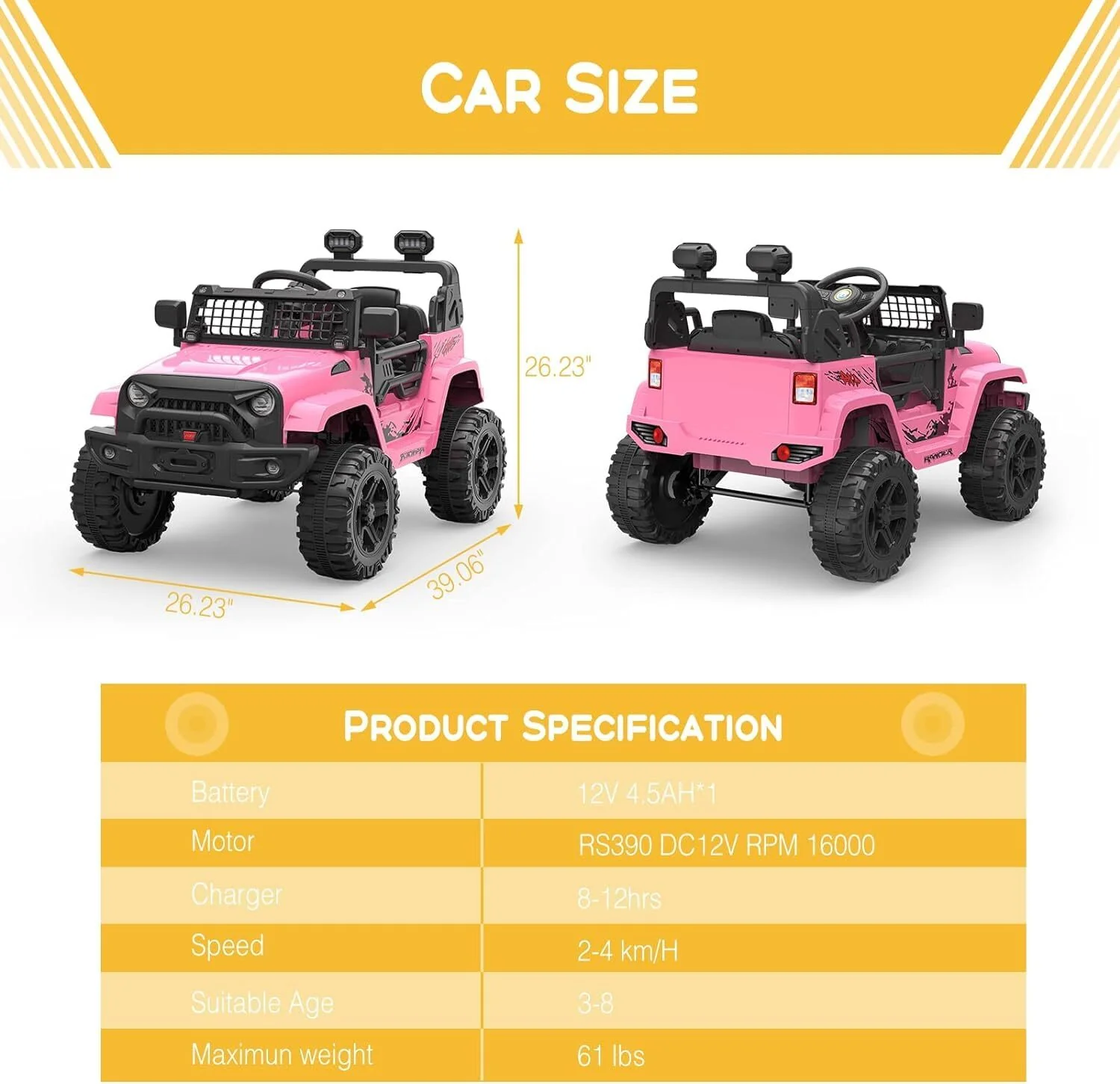 Electric Ride-On Truck with Remote Control, Spring Suspension, and LED Lights - Image 7