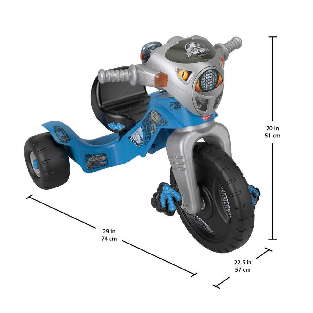Roar into Action with the Fisher-Price Jurassic World Velociraptor Tricycle - Image 3