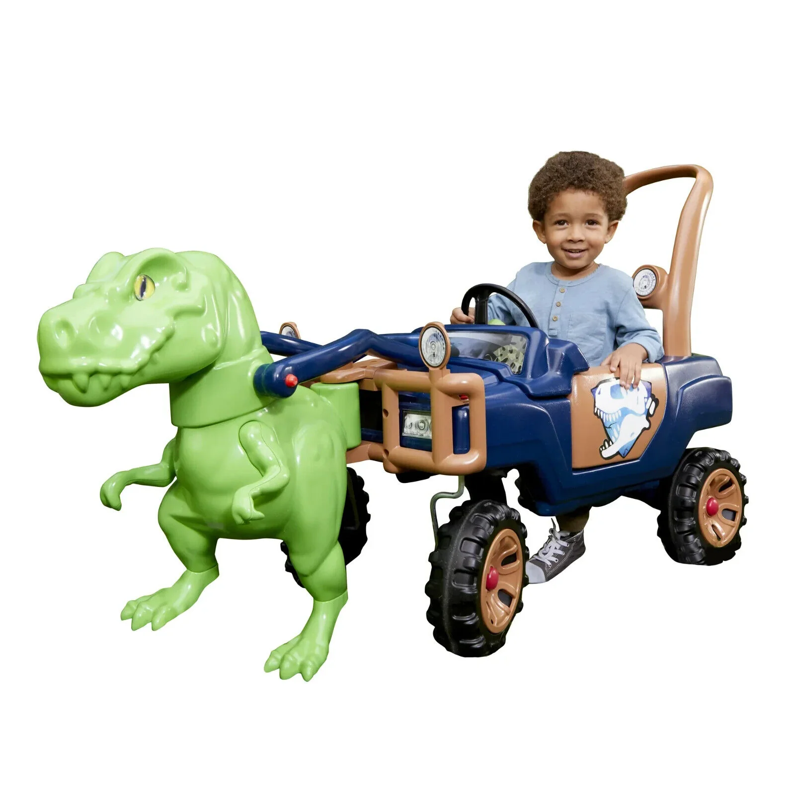 Roaring T-Rex Dinosaur Foot-To-Floor Toddler Truck with Sound Effects - Image 2