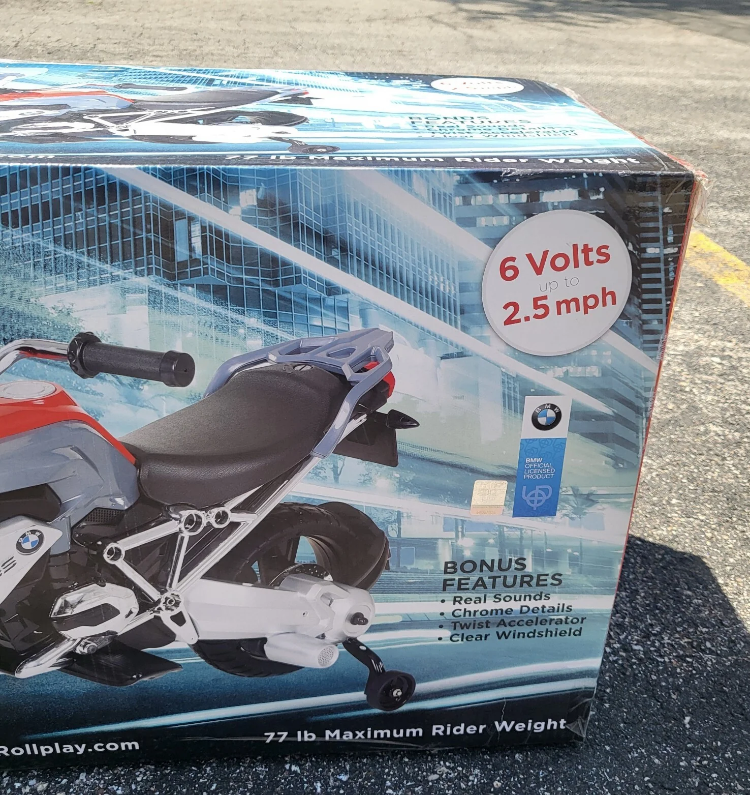 6V BMW R 1200 GS Ride-On Electric Motorcycle for Kids - Image 3