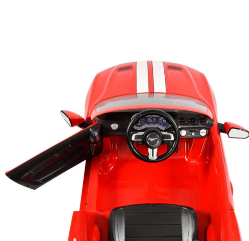 6V Ford Mustang Powered Red Ride-On Vehicle - Image 3