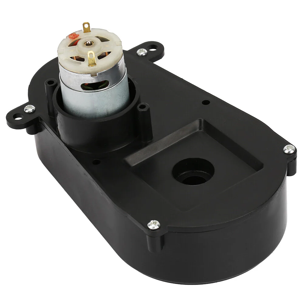 6V RS380 Electric Motor Gearbox with Steering Gear for Kids' Toy Cars - Image 9