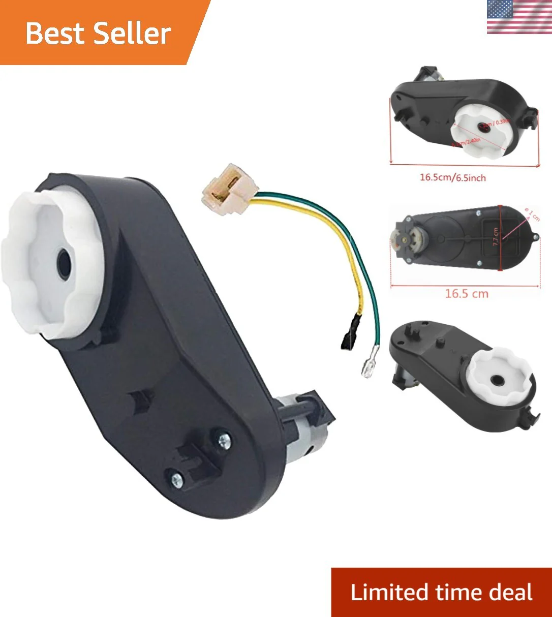 RS390 18000 RPM Motor Gearbox for Kids Ride-On Vehicles Durable Easy Install - Image 10