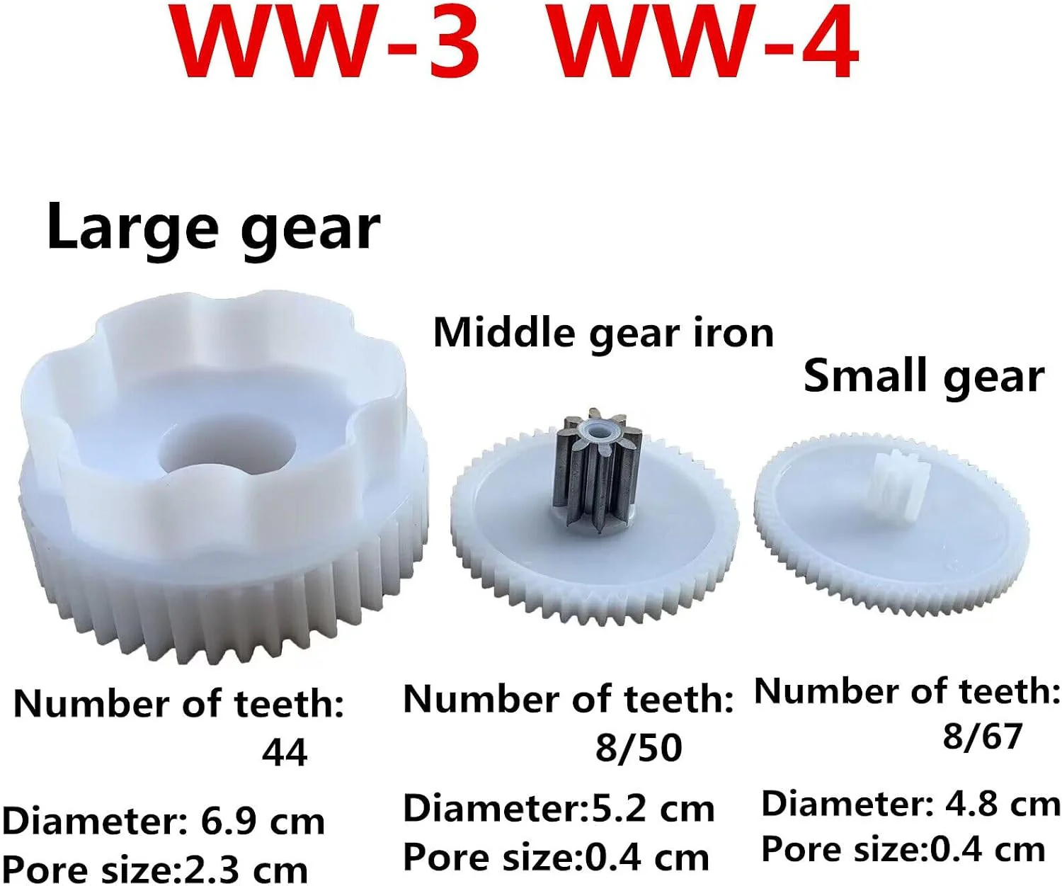 RS390 Kids' Electric Vehicle Remote Control Cart Gear Parts - Image 2