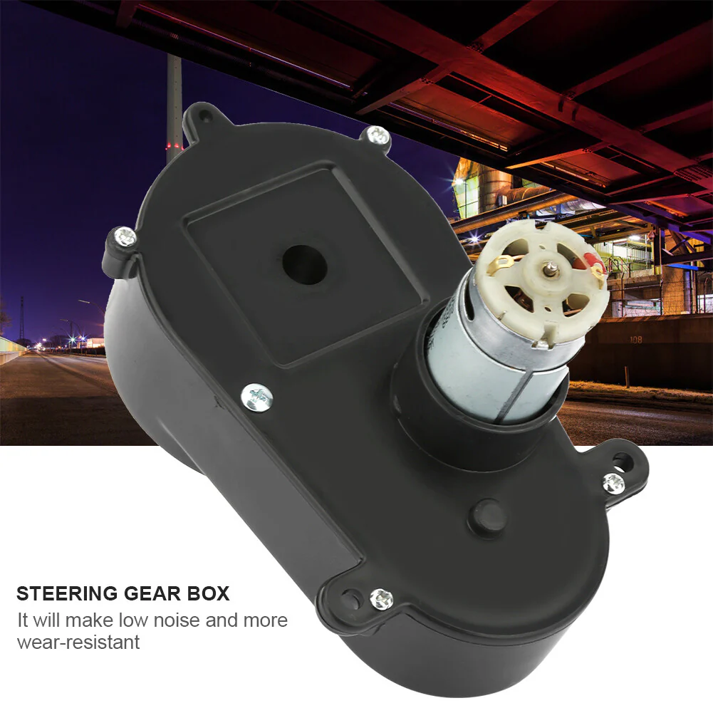 12V RS390 Electric Motor with Gearbox for Kids' Toy Car Steering 5600 RPM - Image 6