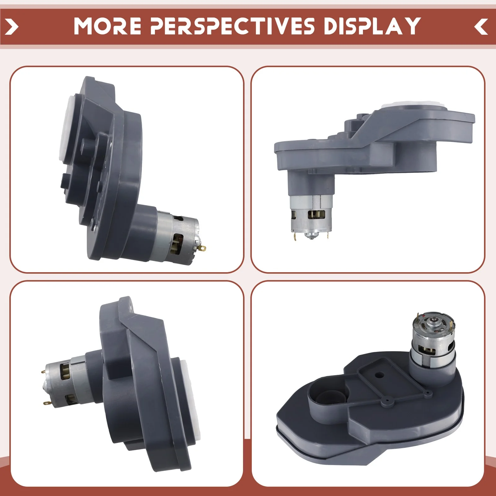 24V 16000RPM RS755 Electric Motor for Children's Electric Cars with Gear Case - Image 6