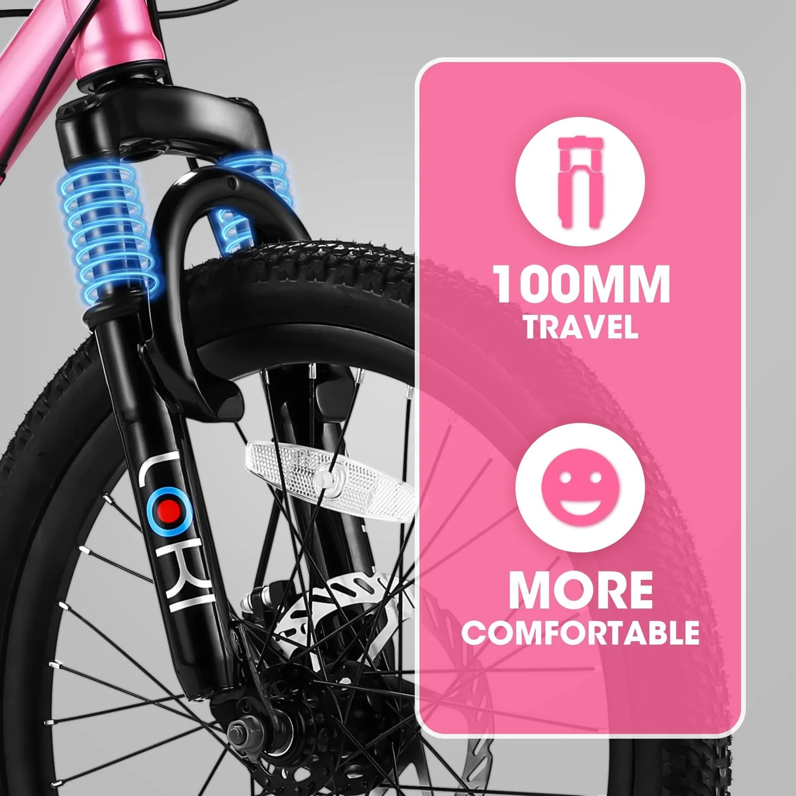 20-Inch 7-Speed Mountain Bike for Kids Ages 8-12 Boys and Girls - Image 2