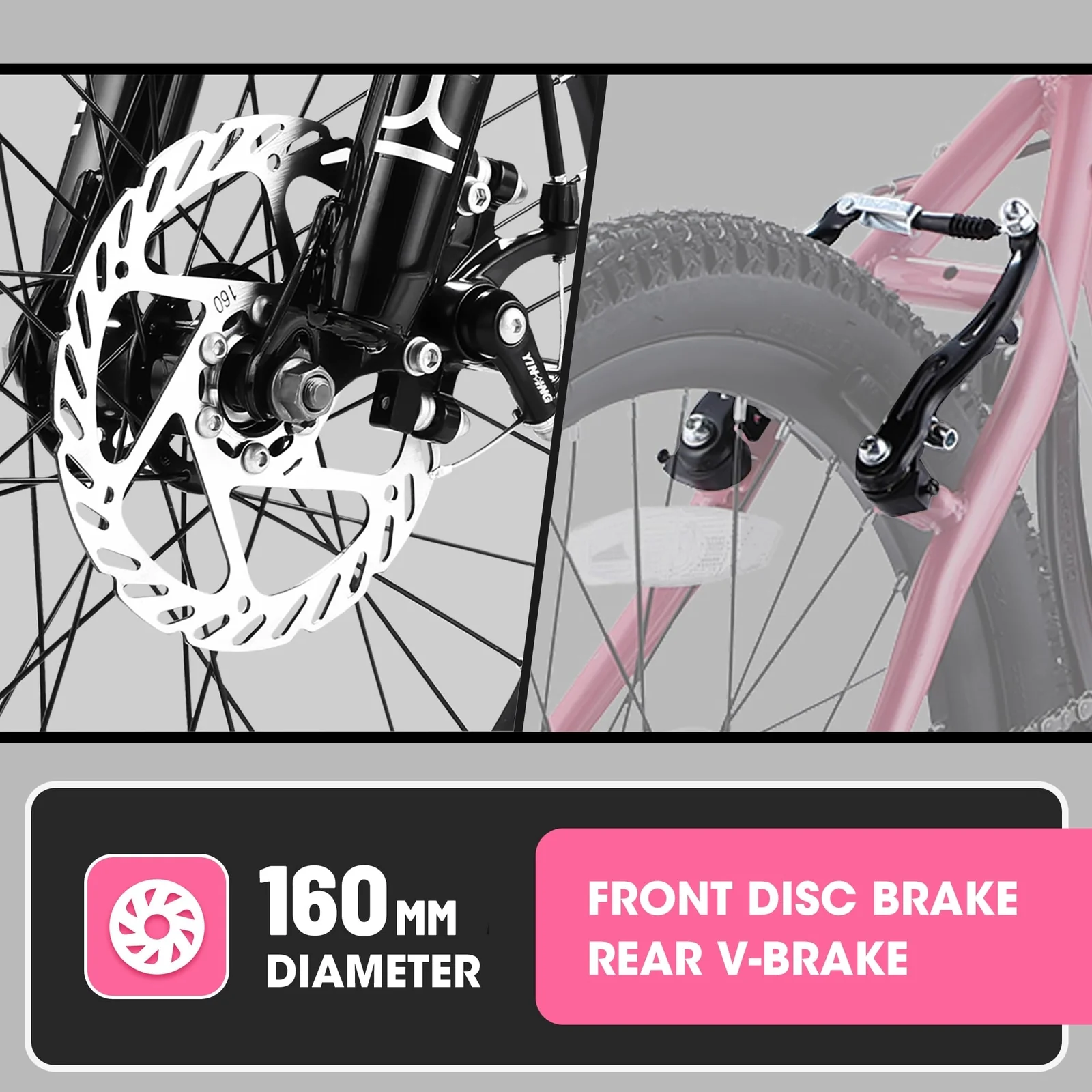 20-Inch 7-Speed Mountain Bike for Kids Ages 8-12 Boys and Girls - Image 3