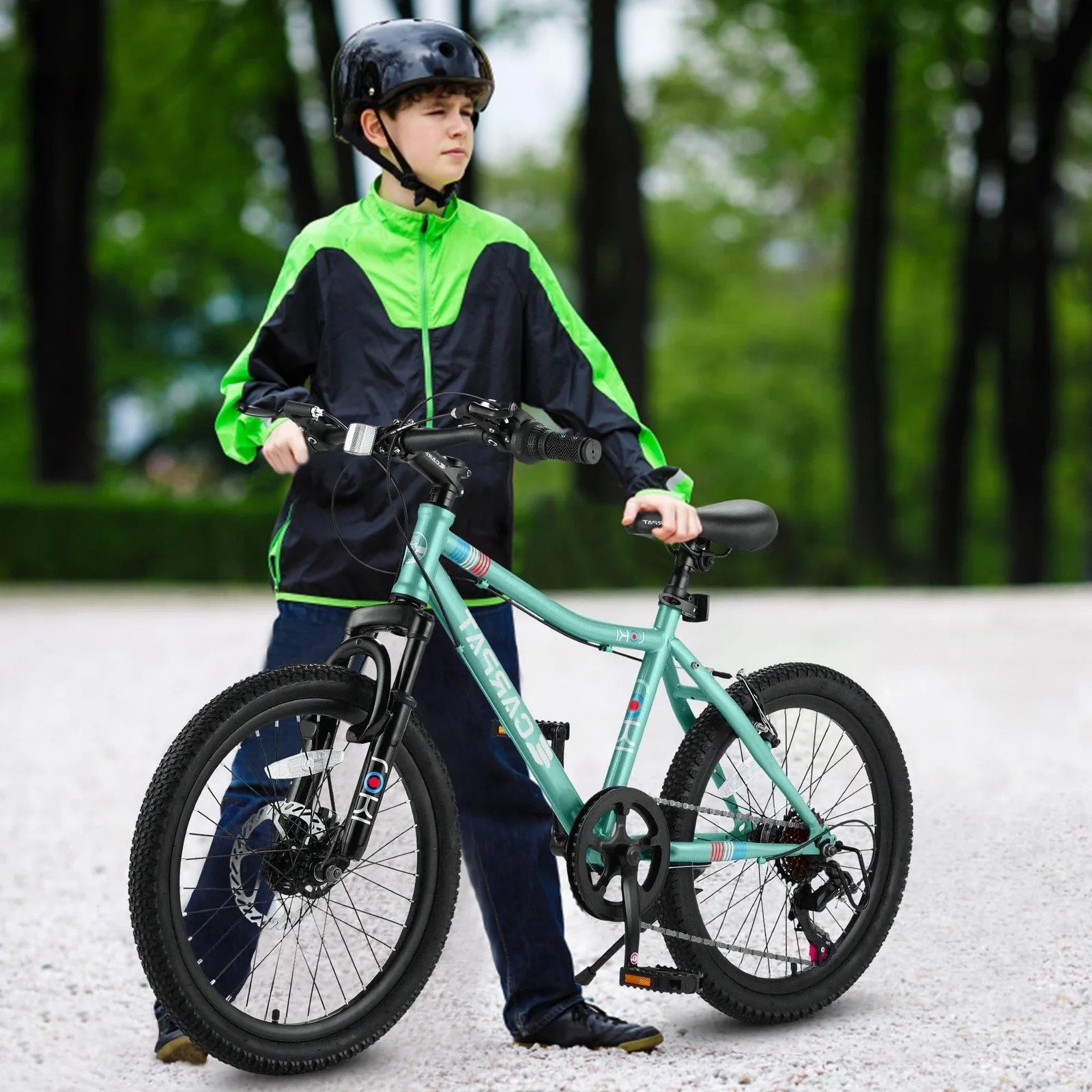 20 Inch Kids' Mountain Bike for Boys and Girls Ages 7-12 with 7-Speed Gear - Image 7