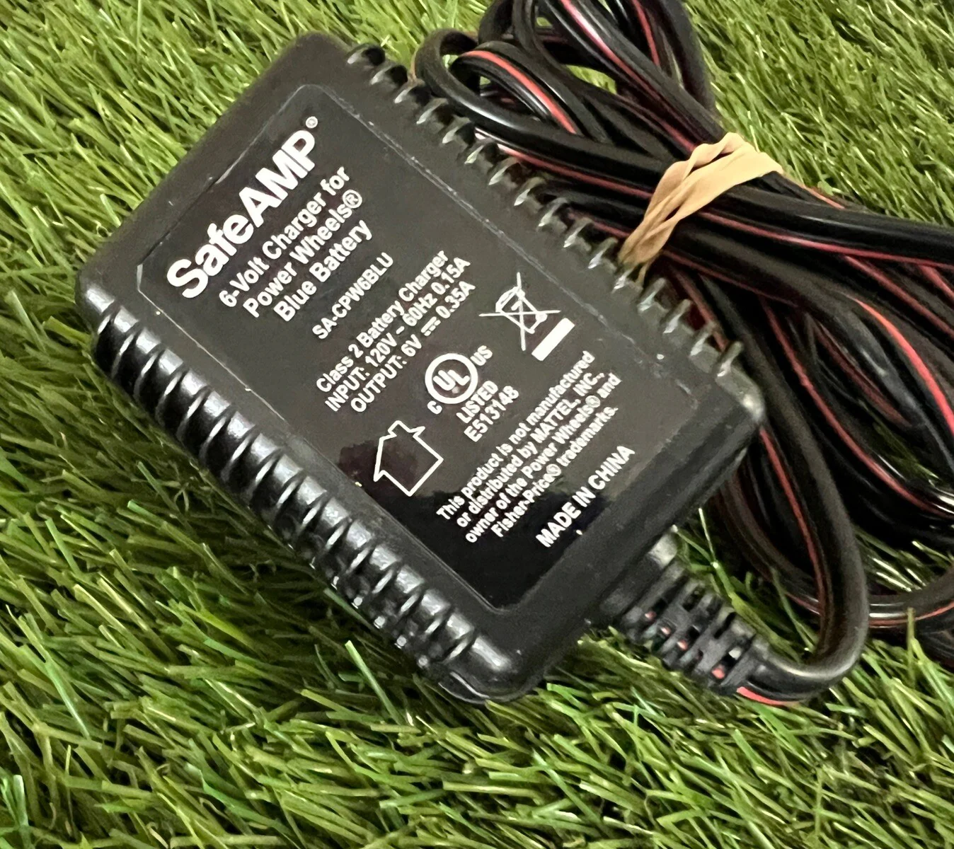 6V Rechargeable Battery and Charger for Toddler Power Wheels Toy, Blue - Image 2