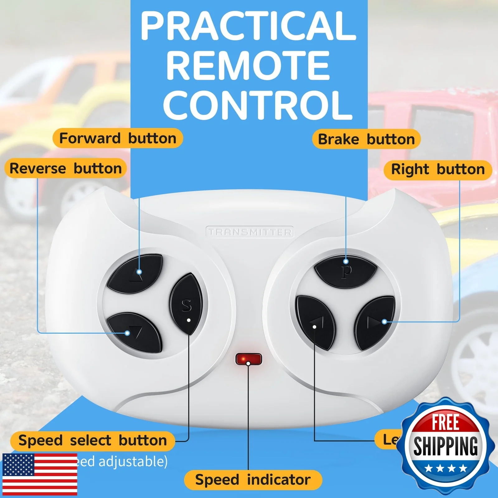 2.4G Remote Control Electric Car for Kids with Music Function - Image 2