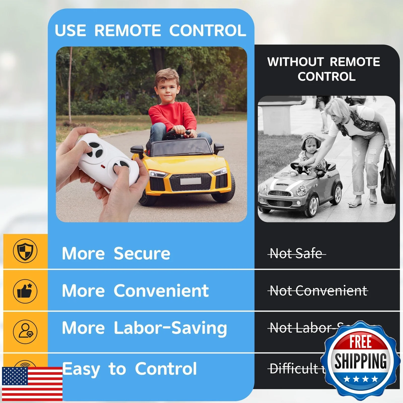 2.4G Remote Control Electric Car for Kids with Music Function - Image 5