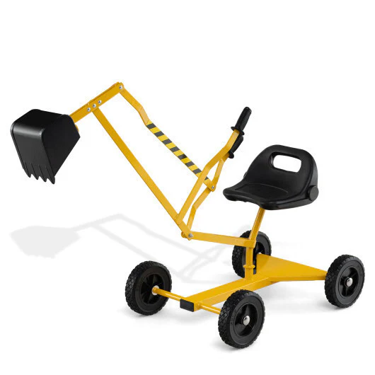 Kids' Sandbox Excavator Toy with Dual Controls and Adjustable Shovel - Image 4