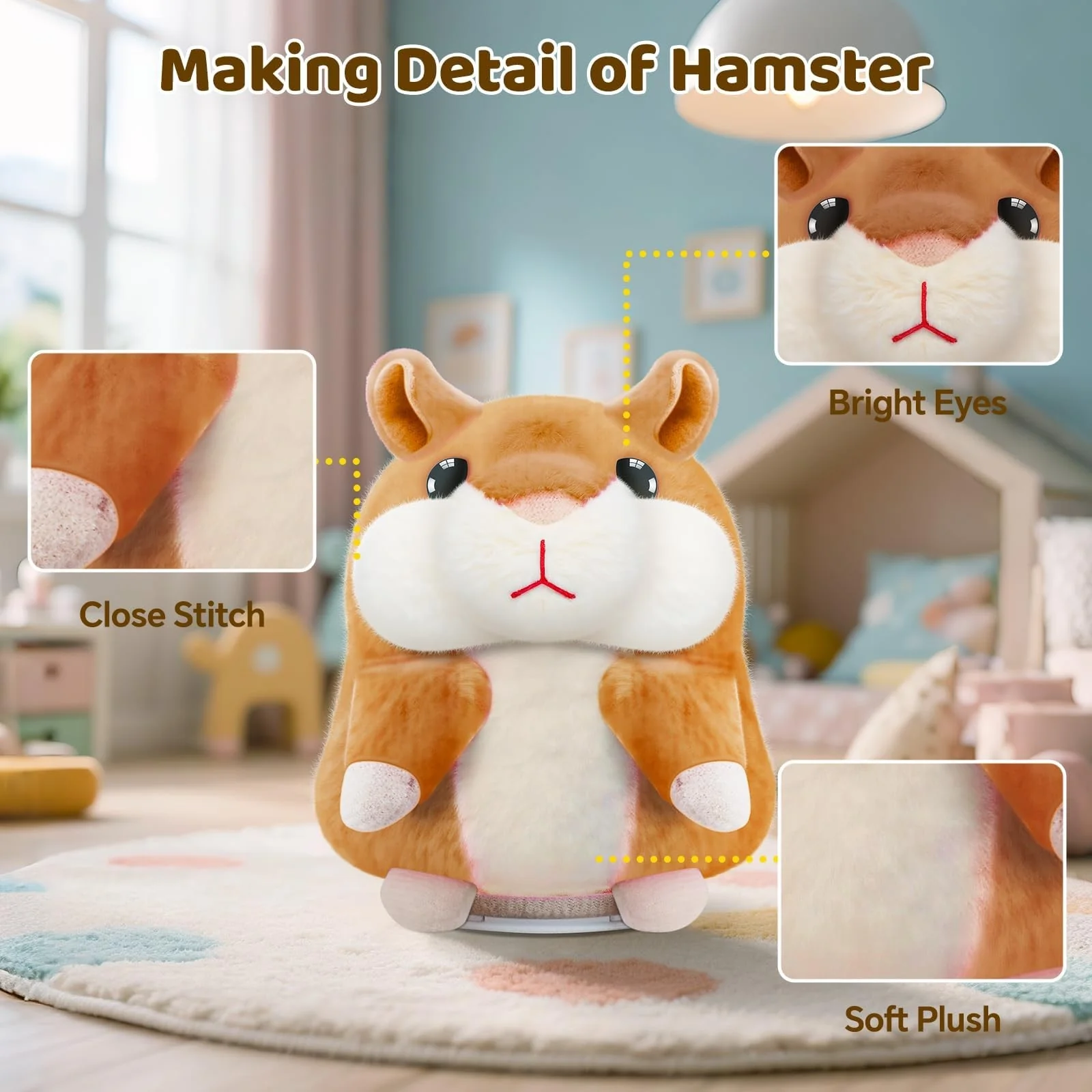 SANJOIN Interactive Talking Hamster Toy for Kids - Image 7