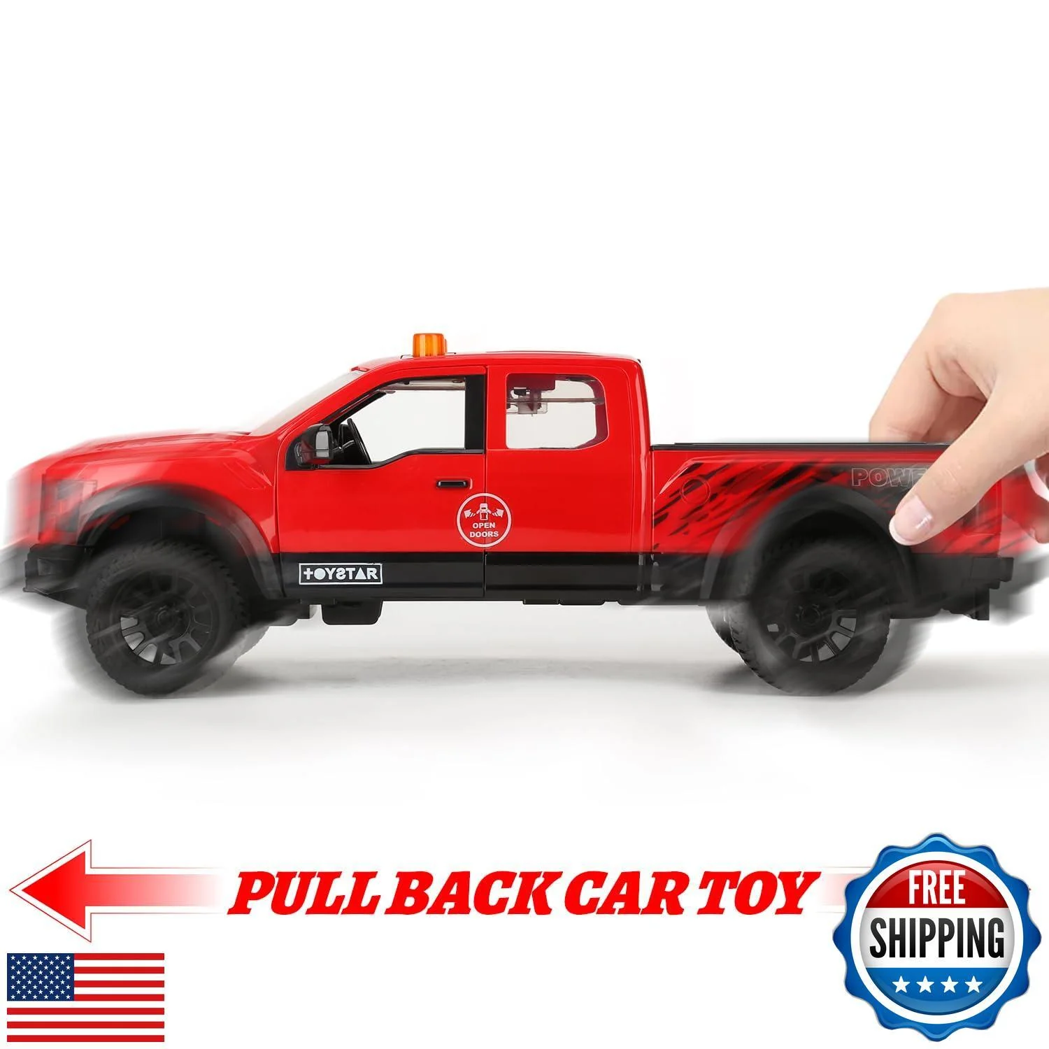 Realistic Pickup Toy Truck Model Car for Boys Ages 3 to 5 - Image 2