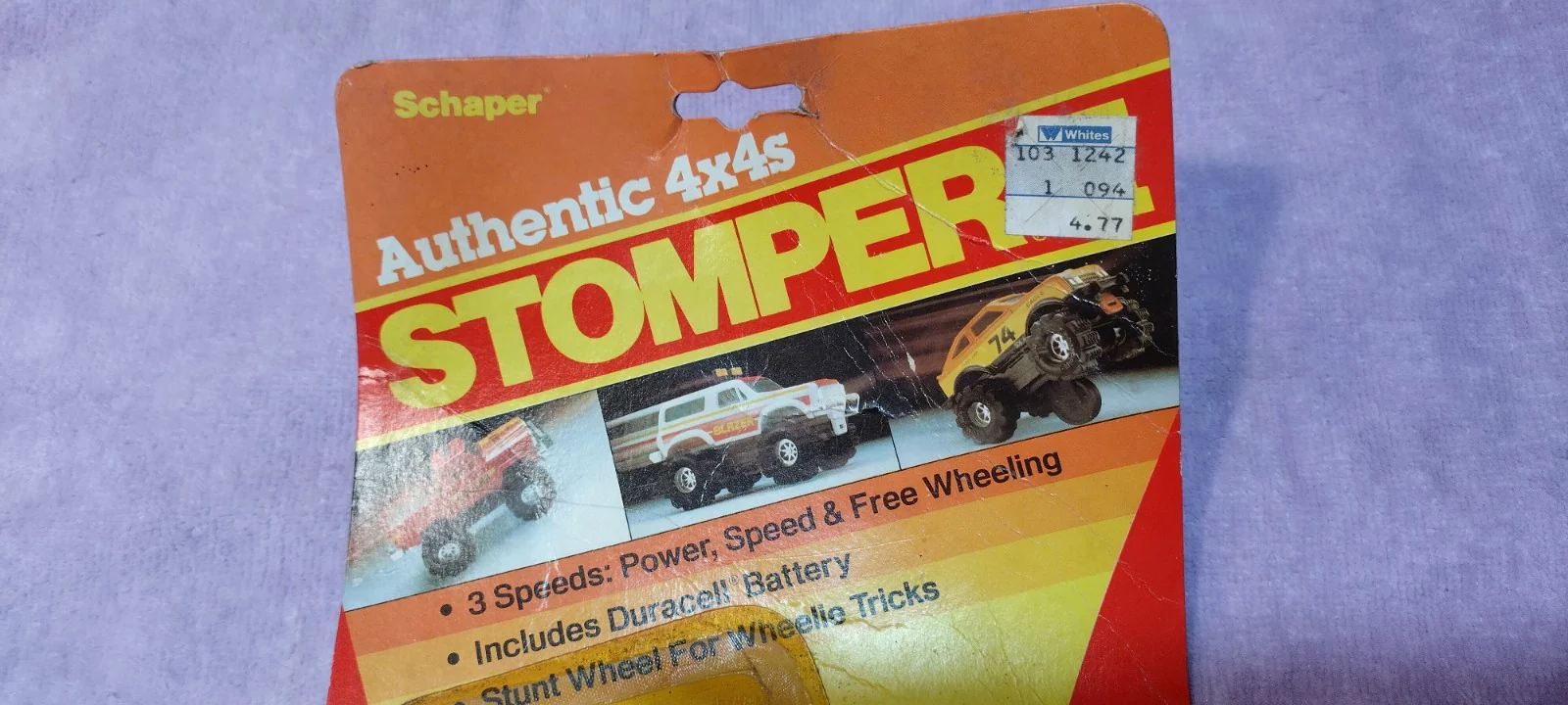 SCHAPER STOMPER II 4x4 TOYOTA TERCEL VINTAGE Battery-Powered Stunt Wheel Toy - Image 2