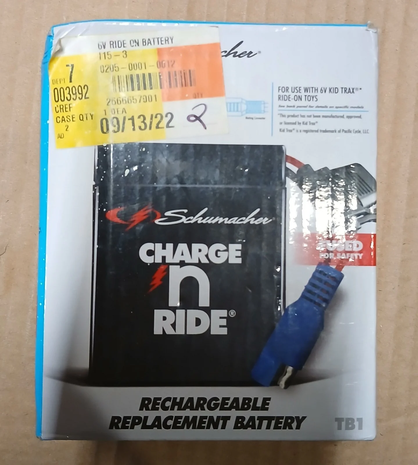 6V 4.5Ah Rechargeable Replacement Battery for Ride-On Toys TB1 Model - Image 3