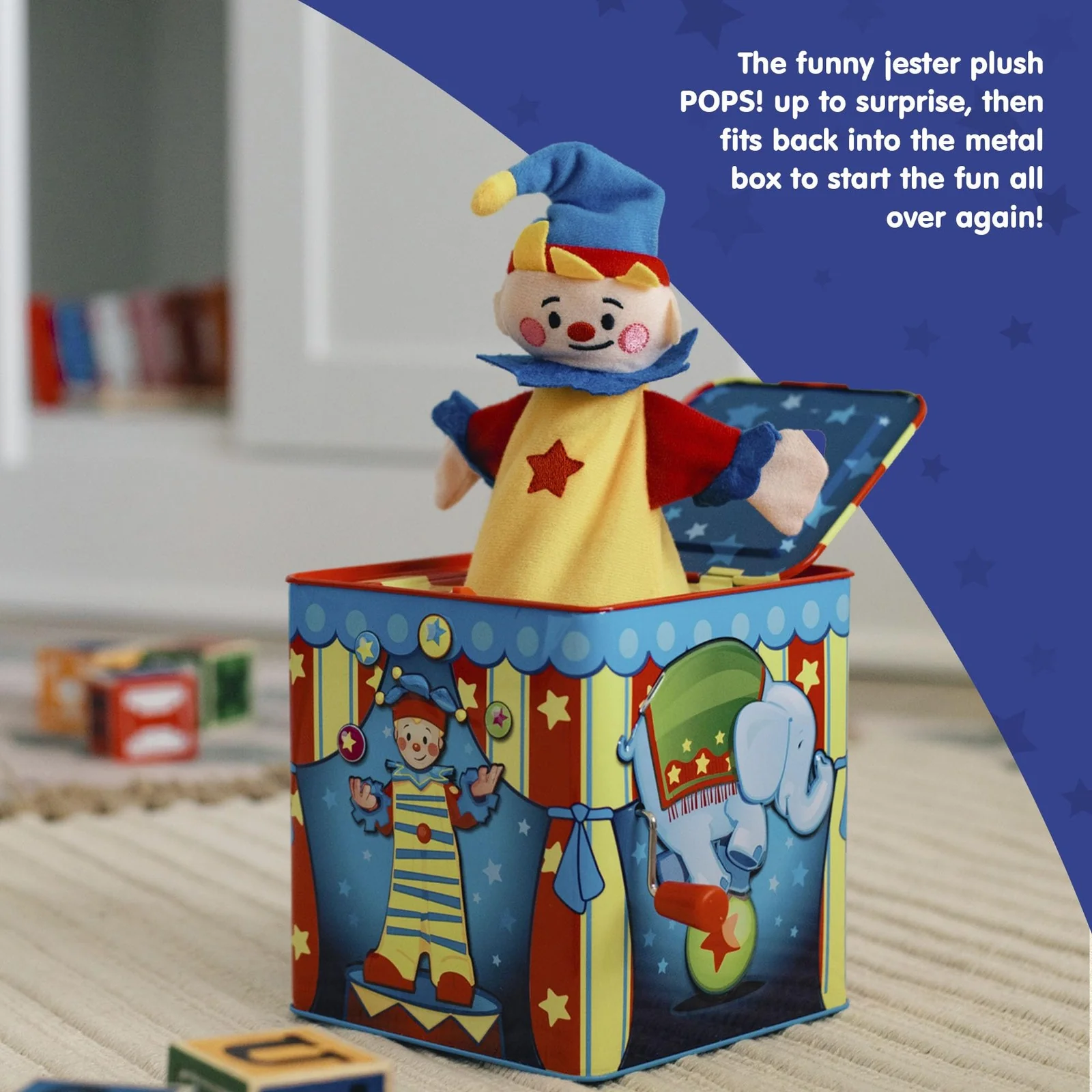Schylling Musical Tin Circus Jack Toy - Image 5