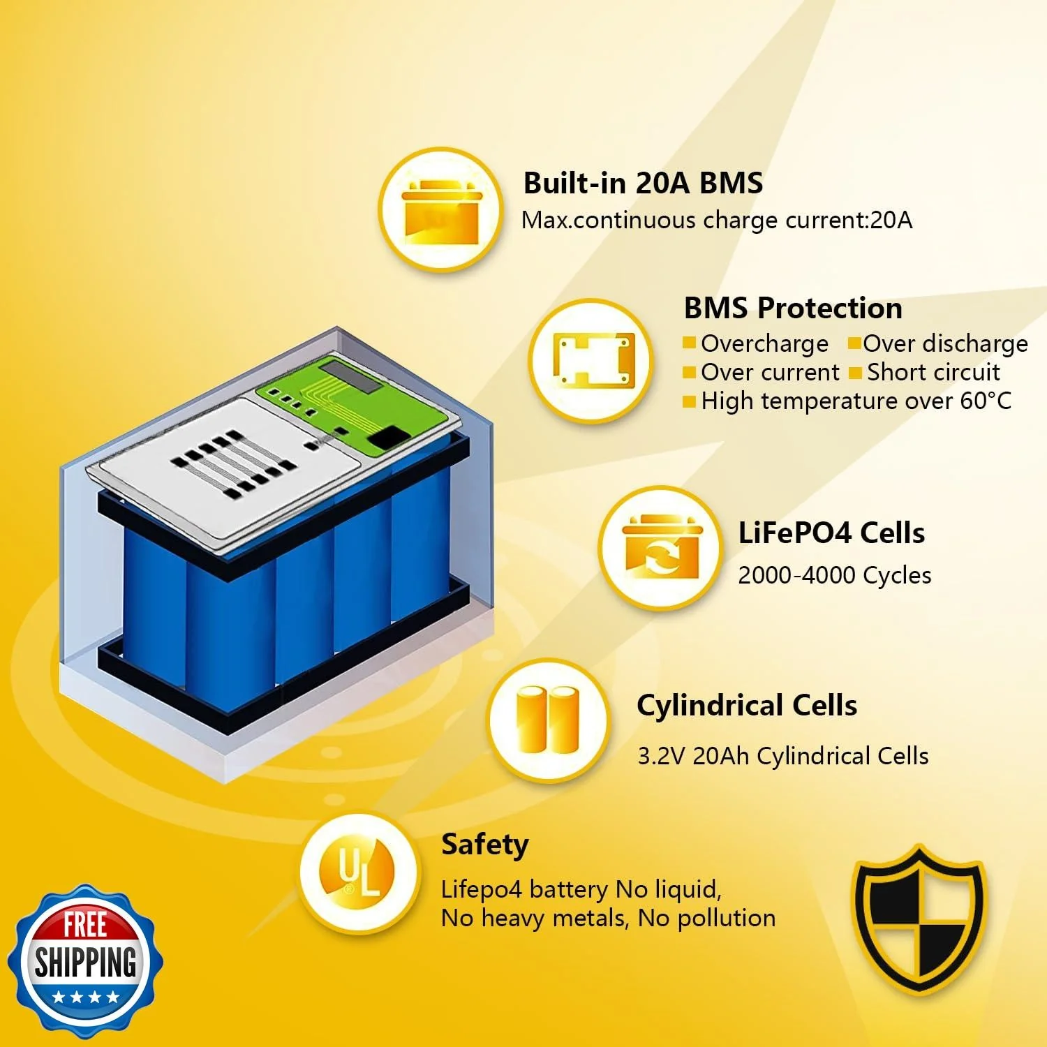 Replacement 12V AA Battery Compatible with Power Wheels Toys - Image 4