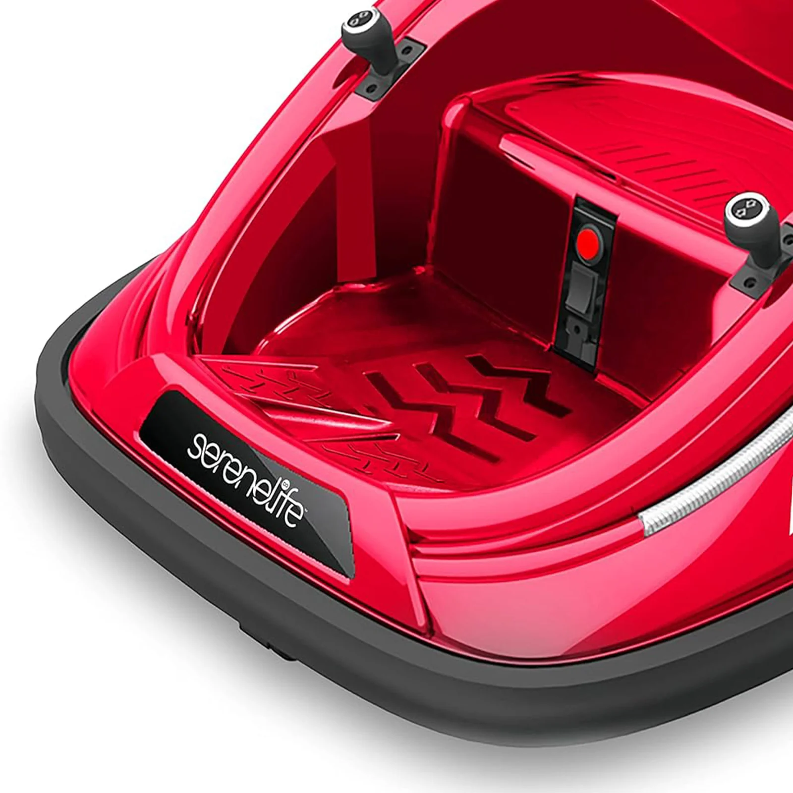 360 Degree Spinning Bumper Car with Adjustable Belt and Controls, Red - Image 9