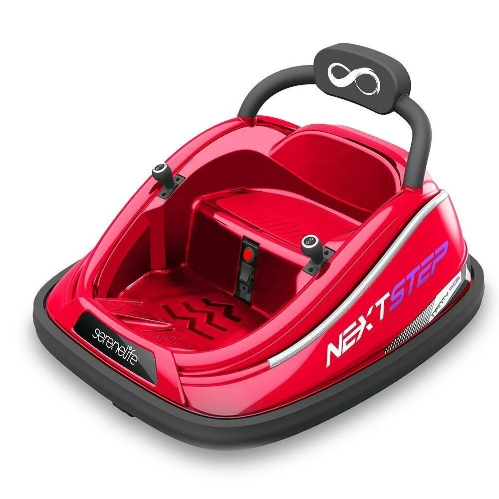 Electric Ride-On Bumper Car with Remote Control for Kids Ages 4-7, Red - Image 9