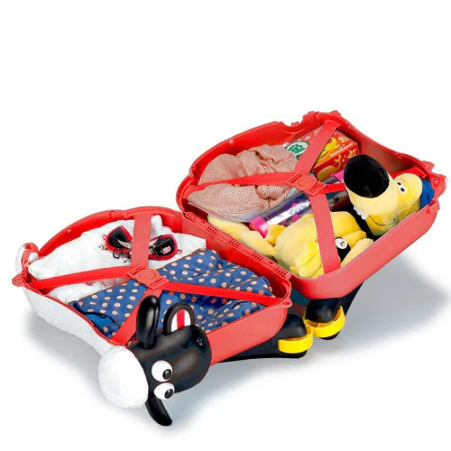Kids Shaun the Sheep Ride-On Suitcase and Toy Bag - Image 4