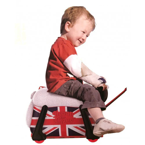 Kids Shaun the Sheep Ride-On Suitcase and Toy Bag - Image 6