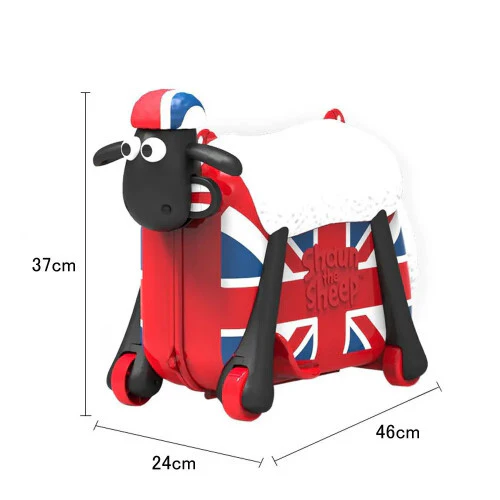 Kids Shaun the Sheep Ride-On Suitcase and Toy Bag - Image 7