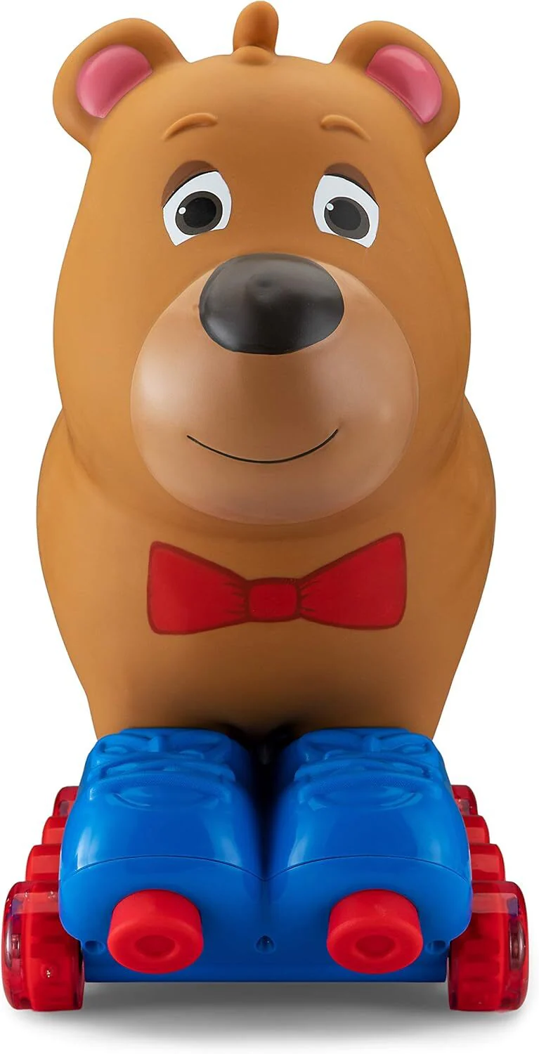 Toddler Ride-On Bear Toy for Ages 1-3 with Soft Foot-to-Floor Design - Image 3
