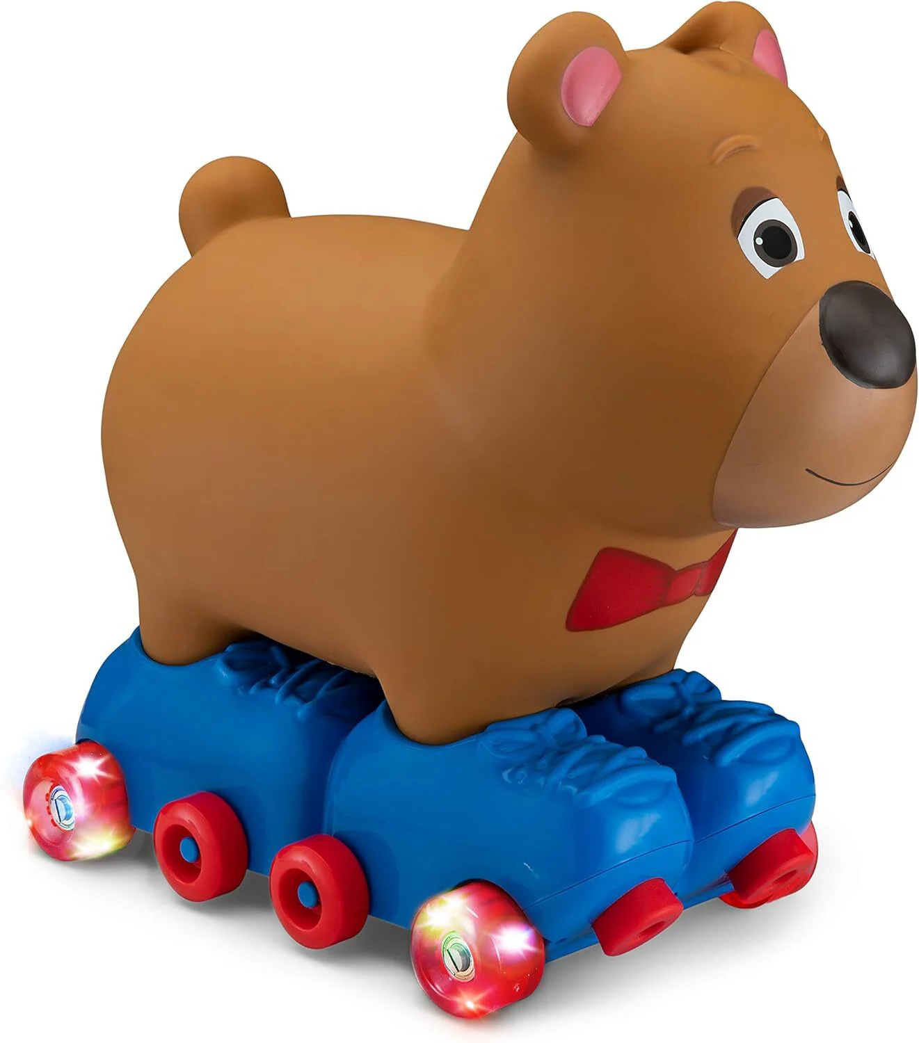 Toddler Ride-On Bear Toy for Ages 1-3 with Soft Foot-to-Floor Design - Image 5