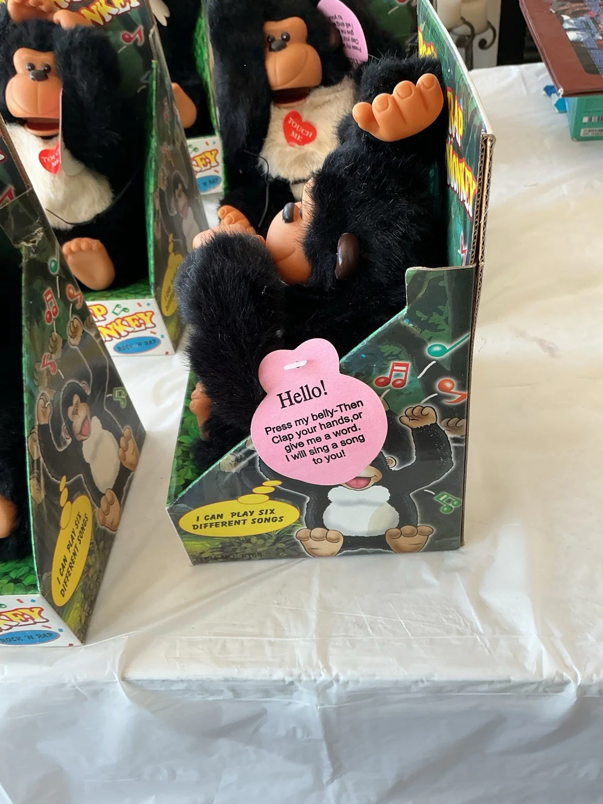 Six Rock 'N Rap Monkey Musical Animatronic Toy - Brand New - Image 3