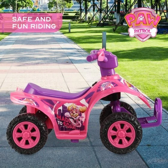 6V Battery-Powered Pink Ride-On ATV for Children Ages 2-5 Years - Image 2