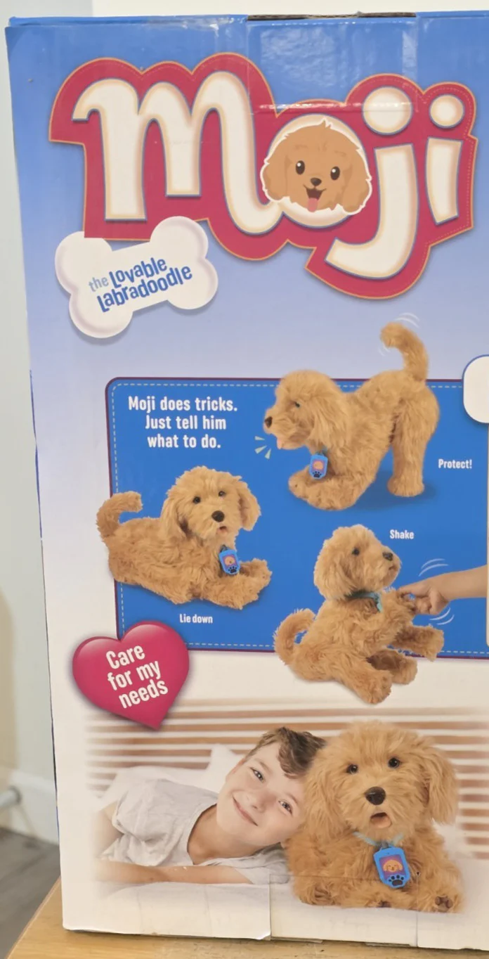 SkyRocket Moji Adorable Interactive Labradoodle Plush Puppy! - Image 11