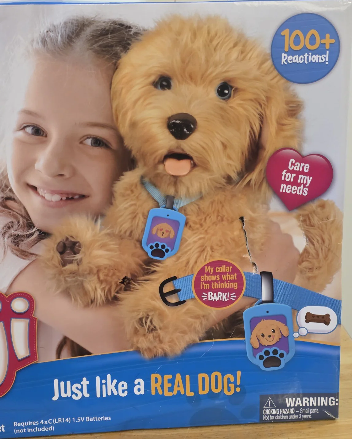 SkyRocket Moji Adorable Interactive Labradoodle Plush Puppy! - Image 17