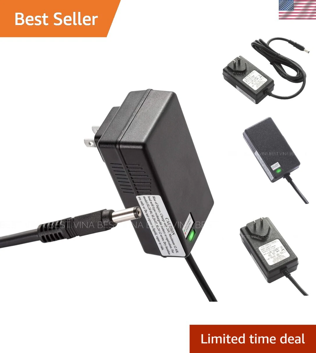 24V Sleek Charger for Children's Electric Cars Compatible with Pink and Grey Models - Image 10