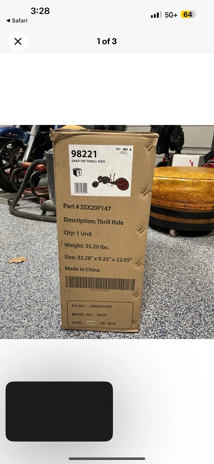 Snap-On Tool Collectible Thrill Ride Bike Toy - Image 6